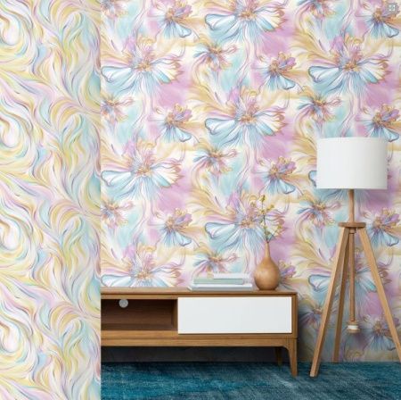 Обои Семицветик фон гофра С14-06 0,5м*10м Гр.3 (упак. 15 рул. Саратов)