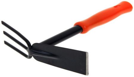 Мотыжка комб. с прямоуг.рабочей частью (3 зуб.-прямоуг.) (упак.5шт.)