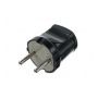 SmartBuy вилка 10А 250В (АБС-пластик, прямая, черная) SBE-10-P04-b