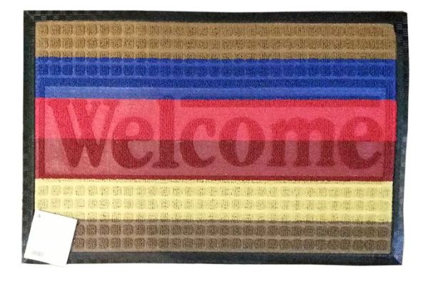 Коврик ворсовой Мультиколор 60х90 прямоугольный радуга