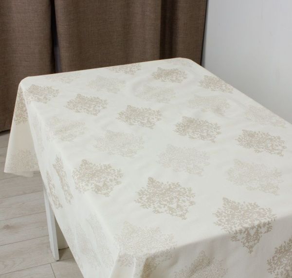 Клеенка ажурная "Lace Print" YD-B1202C, беж. (1,37х20м)