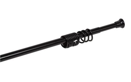 Карниз для ванной черный глянцевый