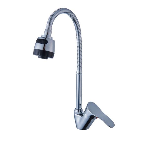 Смеситель для кухни монокомандный  хром  Potato Эверест B48-214M