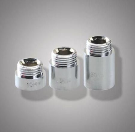 Удлинитель резьбовой латун. F 351.04100 (S1/2F*1/2М-100) (уп.1 шт.)