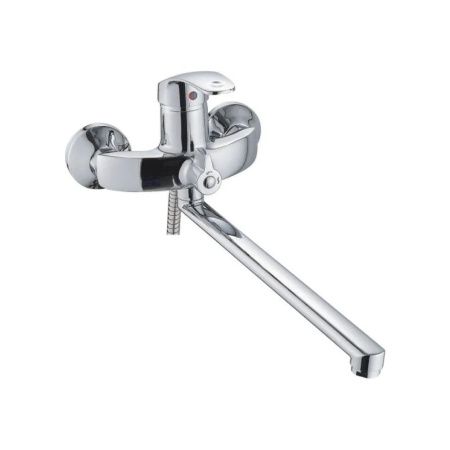 Смеситель для ванны и умывальника монокомандный  хром  Potato Эверест B22-024