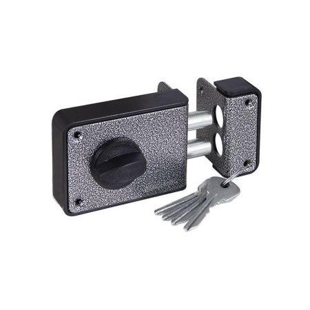 Замок накладной ЗН 1-3-1 серебро