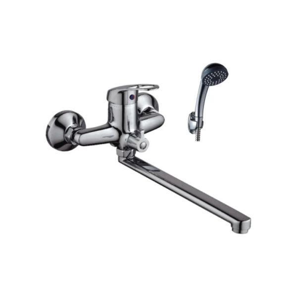 Смеситель для ванны и умывальника монокомандный  хром  Potato Эверест B22-023