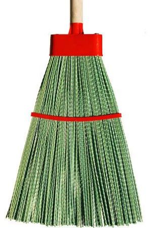 Метла пластиковая плоская №9 люкс ВИР с черенком В/С*