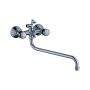 Смеситель для ванны двухручковый хром Potato P2266