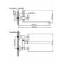 Смеситель для ванны двухручковый хром Potato Diadonna D80-223301