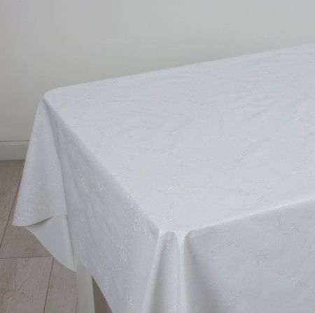 Клеенка на тк.основе "Stars" ZFS-8509A Белый шепот (1.40х20м)