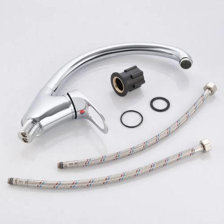 Смеситель для кухни монокомандный  хром  Potato Эверест B51-025