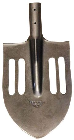 Лопата штыковая с пазами облегченная рельсовая сталь (упак. 10шт)