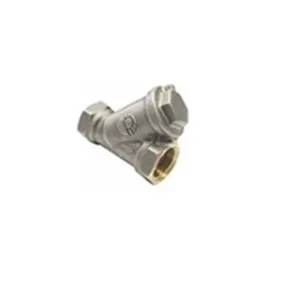 Фильтр сетчатый для ВОДЫ   1/2" ВР/ВР латунный под пломбу НИКЕЛИР-Й VALFEX 46Б5фт1 (120/30)