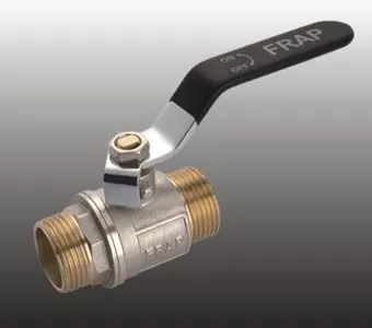 Кран шаровый ручка латун.никел. F 203.05 FR 203 3/4 M/M Frap