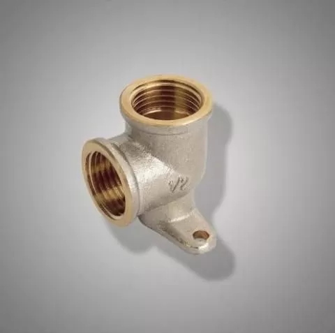 Уголок c креплением резьбовой латун. F 327.0404 (DZL1/2F*1/2F) (уп.5 шт.)