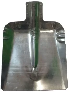 Лопата для снега металлическая 320*350 оцинкованная без мет.планки ЛС №7 (упак.10шт.)