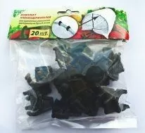 Держатель(зажимы) для пленки на пласт. дугах д.20мм. (уп 20шт.)