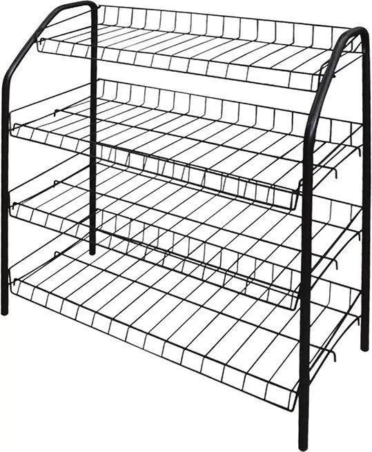 Этажерка 1 для обуви разборн. ЭТ1/Ч (700х660х300) 4 полки. черн.Ника