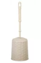 Ерш+подставка кругл. "РОТАНГ" латте