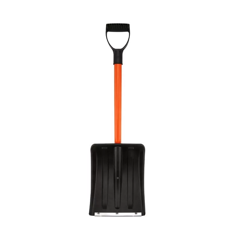 Лопата для снега пластиковая 260*350 с мет.планкой автомобильная Авто-ВЬЮГА Стандарт (упак. 5шт.)