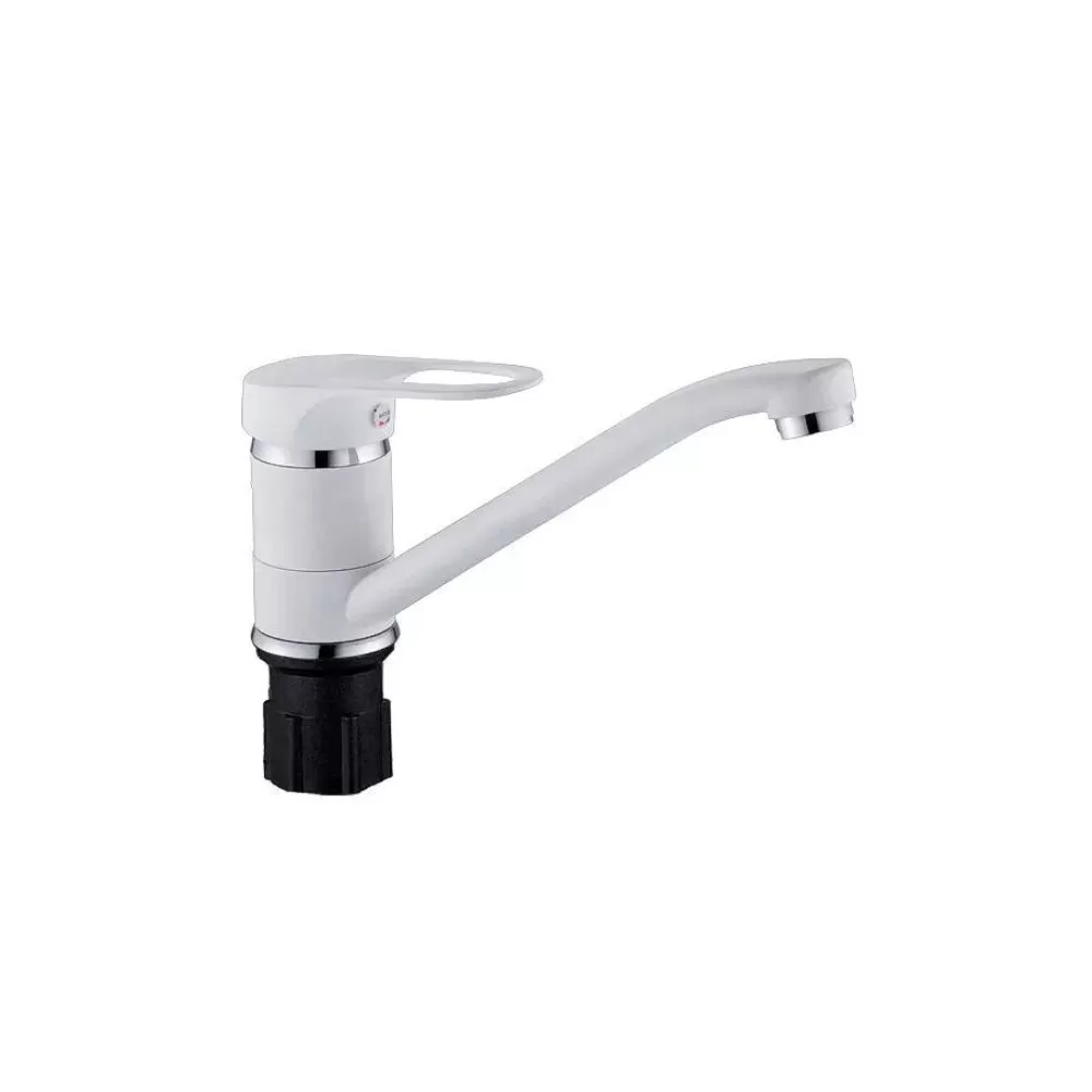 Смеситель для кухни монокомандный  белый  Potato Эверест B49-0257