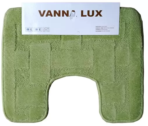 Коврик Vanna Lux туалет (1предмет) 40х50 см зеленый