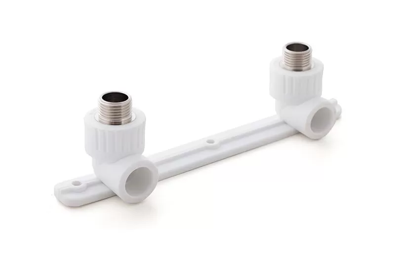 Планка для смесителей(угольник с крепл.двойной) ППР латунь ZL20*1/2М*20