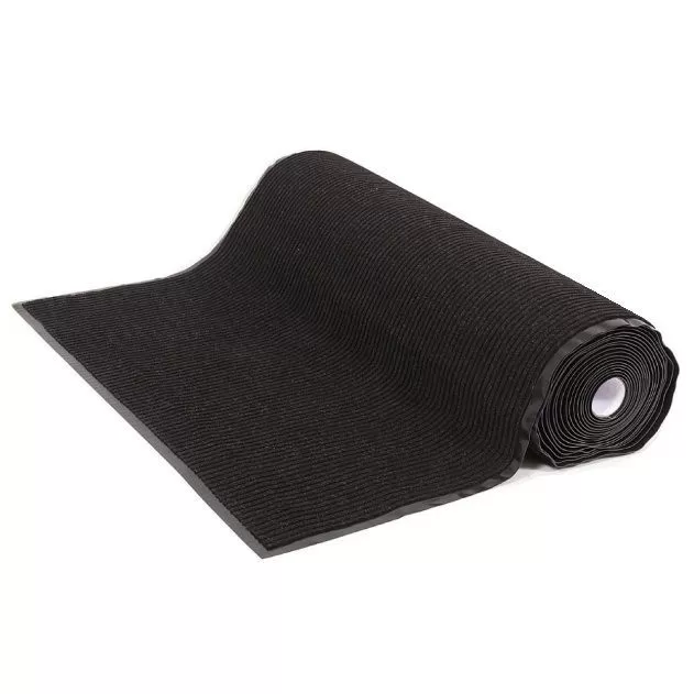 Напольная дорожка ворсовая влаговпитывающая 0,9*15м черная