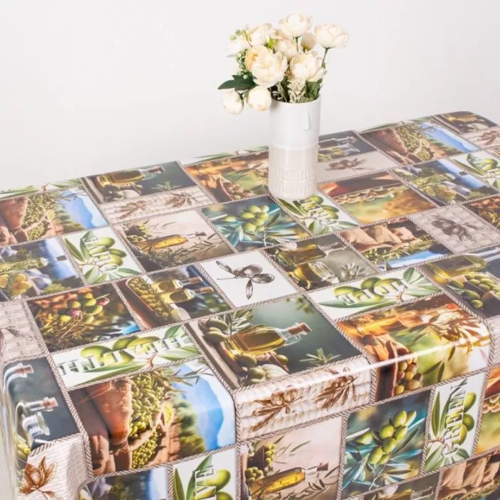 Клеенка на нетк.основе "Mirror" GX-254A Olive (1,40х20м)