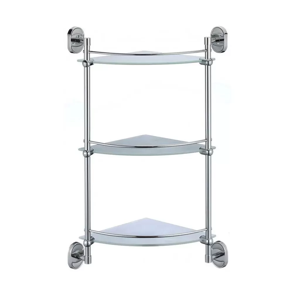 Полка стеклянная угловая 3-х ярусная P2907-3 (29 серия)