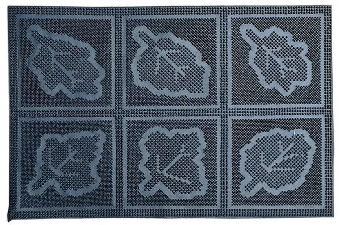 Коврик резиновый PIN MAT 45х75 (листья)