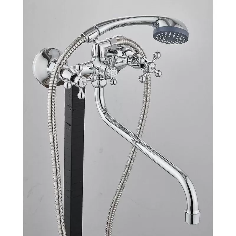 Смеситель для ванны двухручковый хром Potato Diadonna D220-65