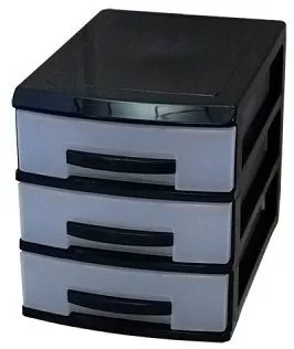 МИНИ комод 3-х секц.черн.