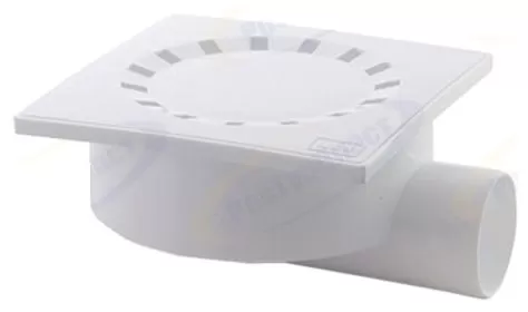 Трап горизонтальный D50 решетка пласт.150 х150