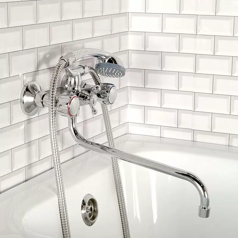 Смеситель для ванны двухручковый хром Potato Diadonna D80-225355
